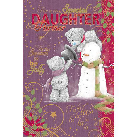 Daughter And Partner Me to You Bear Christmas Card £3.59